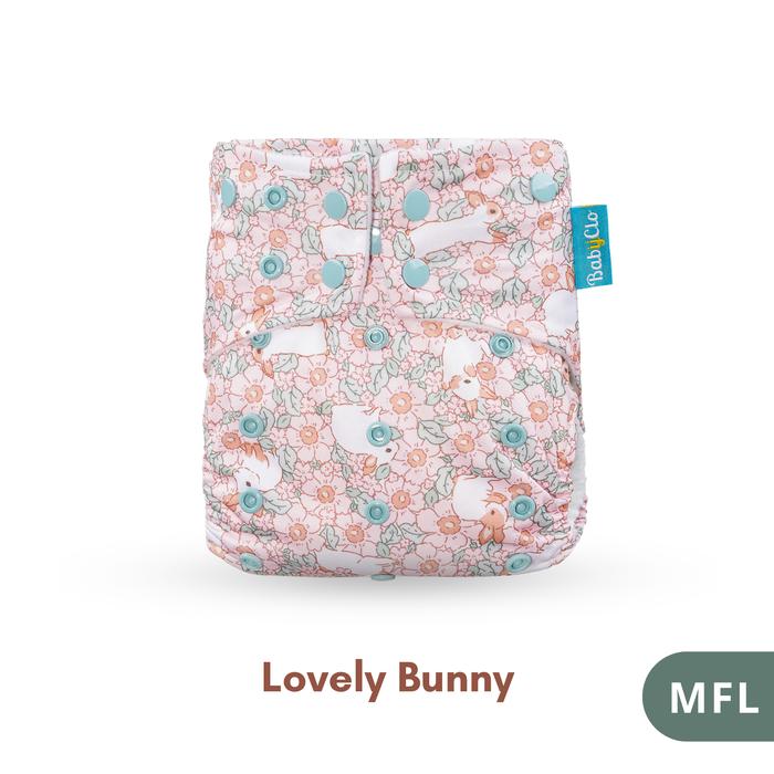 Gambar BABYCLO SNOW FLEECE POCKET DIAPER POPOK KAIN CLODI - Lovely Bunny dari Babyclo undefined Tokopedia