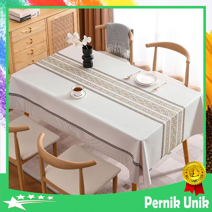 Gambar Taplak Meja Makan Jumbo Besar Motif Minimalis Modern Premium Anti Air - Esthetic53 dari pernikunikstore undefined Tokopedia