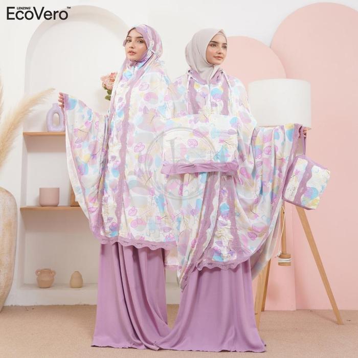 Gambar BARU BELIMUKENA PREMIUM - Mukena Dewasa 2in1 Premium Ecovero Gracia - Lavender dari Gulkias undefined Tokopedia