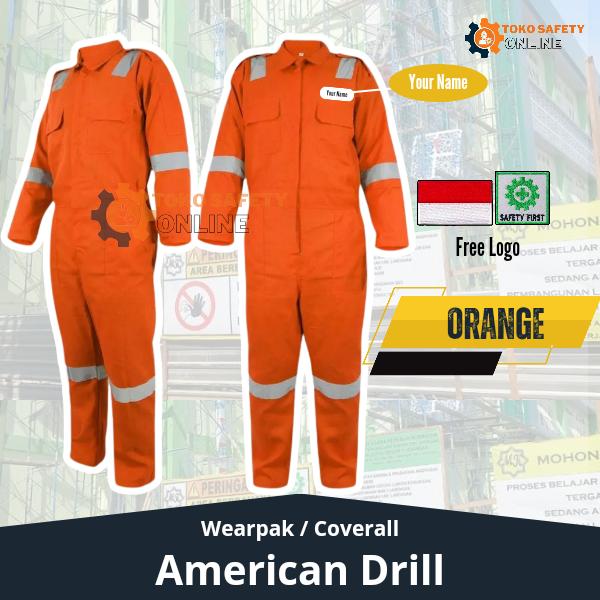 Gambar Wearpack / Seragam Safety - Wearpack Safety Terusan 100% High Quality - Orange, XL dari Toko Safety Online undefined Tokopedia