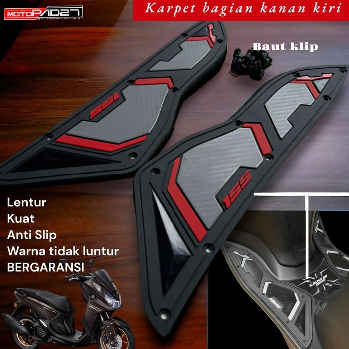 Gambar karpet motor NEW LEXI LX 155 rubber step floor MP27 - samping merah dari AAP motoshop undefined Tokopedia