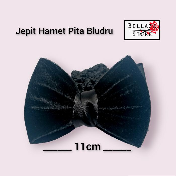 Gambar Jepit Harnet Pita Besar / Jepit Cepol Pita - pita bludru dari Bellaza Store undefined Tokopedia