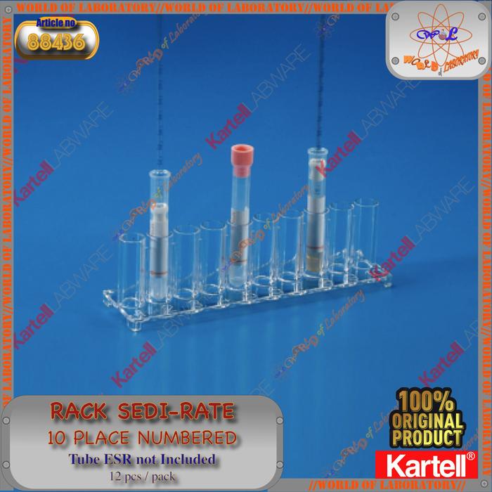 Jual KARTELL Erythrocyte Sedimentation Rate System, Test Tube & Rack ...