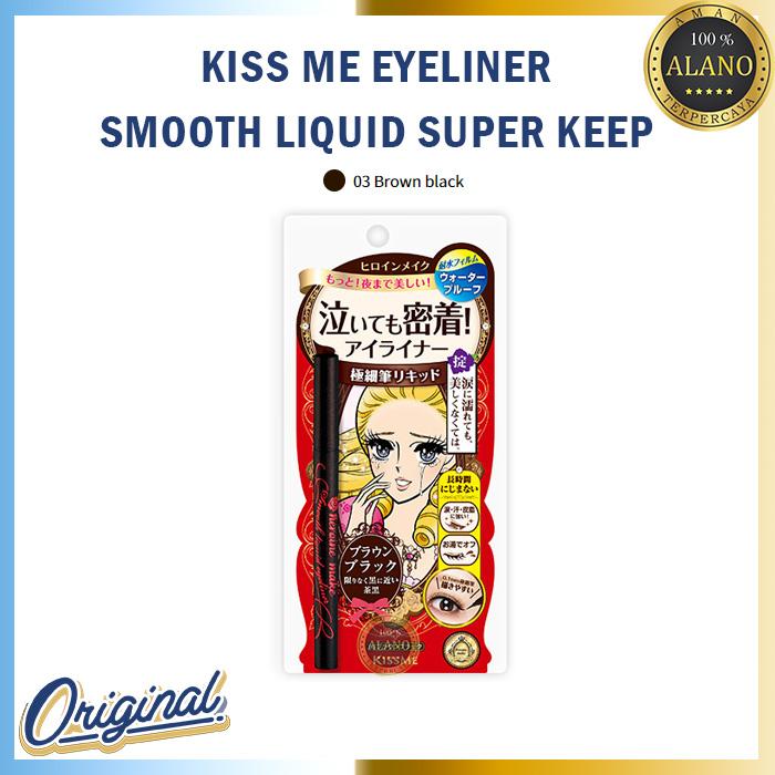 Gambar Kiss Me Heroine Eyeliner Smooth Liquid Super Keep Original Japan - 01 Jet Black dari AlanoStore undefined 5 Tokopedia