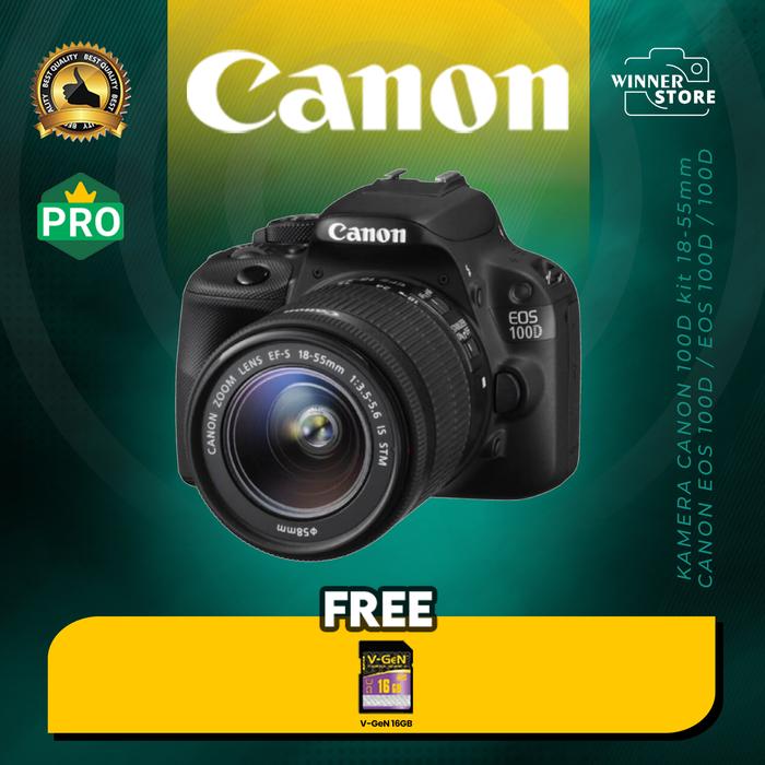 Gambar KAMERA CANON 100D kit 18-55mm / CANON EOS 100D / EOS 100D / 100D dari Winnerstore.id undefined Tokopedia