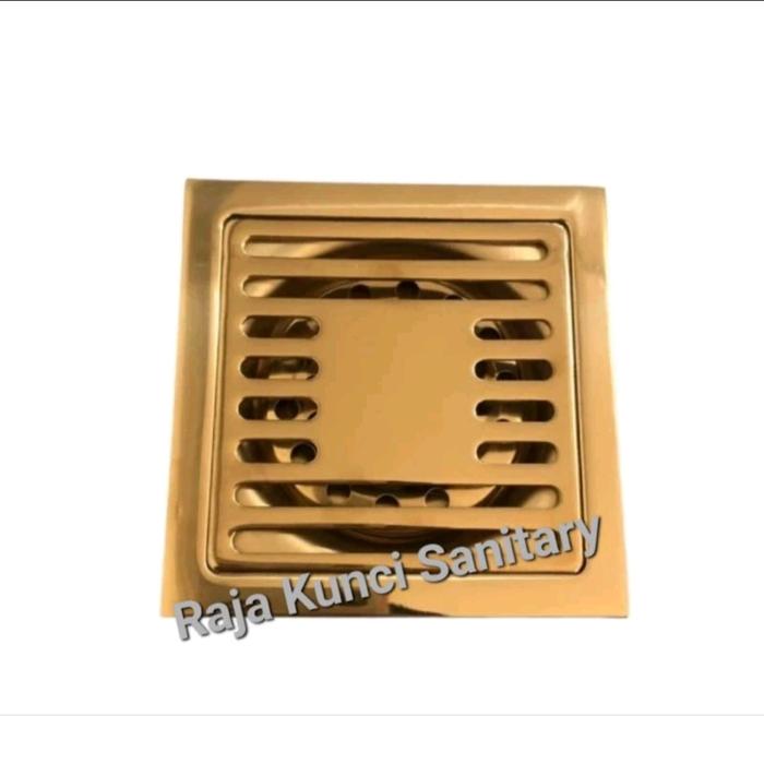 Gambar Floor Drain/Saringan Got Kamar Mandi Anti Bau Kecoa - Kotak Gold dari Raja Kunci Sanitary undefined Tokopedia