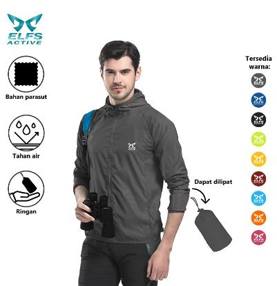 Gambar Jaket Training Olahraga Pria Size M - XXL Foldable Parasut Water Resis dari tokoolahraga04 undefined Tokopedia