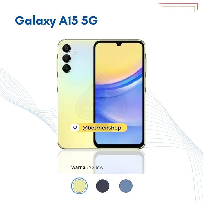 Gambar Samsung Galaxy A15 5G 8/256GB Garansi Resmi SEIN 12 Bulan - Yellow dari betmenshopid undefined Tokopedia