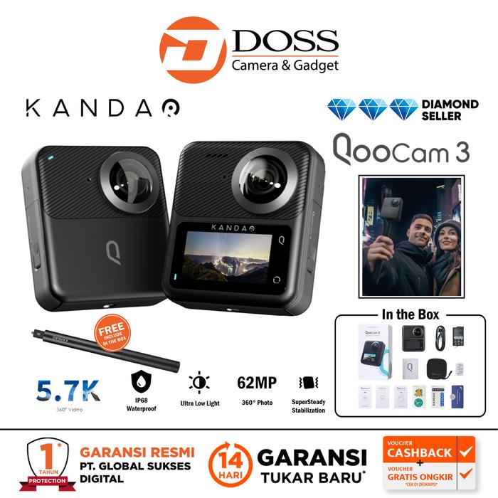 タイムセール祭 Kandao Qoocam 360 交ざり camera