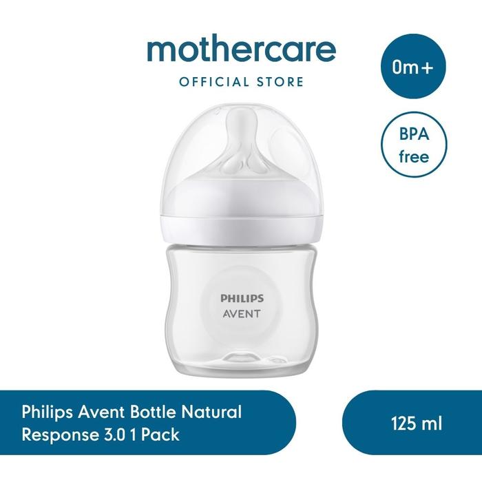 Gambar Philips Avent Bottle Natural Response 3.0 125ml - Botol Susu Bayi - 1 Pack dari Mothercare Indonesia undefined Tokopedia