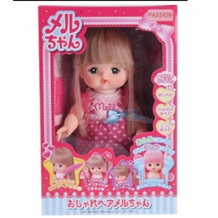 Gambar Boneka Mell Chan Long Hair Color Change Ori Mellchan Doll - Pink Love dari Mishana Shop undefined Tokopedia