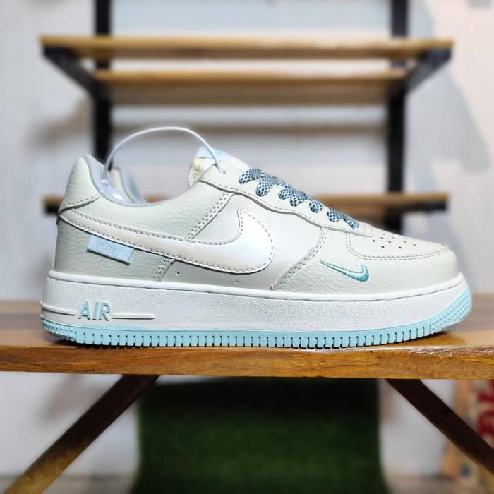 Gambar sepatu sneakers pria wanita af1 ice blue premium quality100% - af1 ice blue, 36 dari sneakersjakarta_NEW undefined Tokopedia