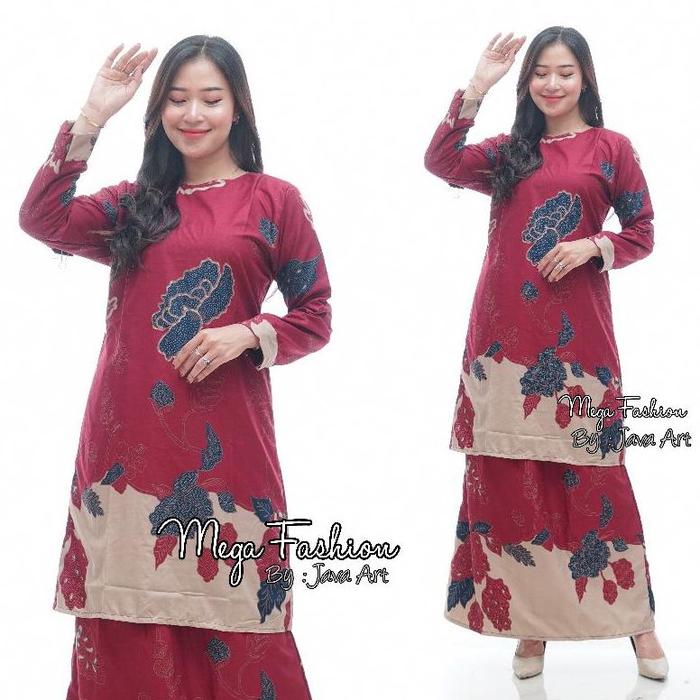 Gambar Terbaik BAJU KURUNG MELAYU MALAYSIA ATASAN KERJA GURU RNB BAJU - RNT MAHESA NAVY, XL dari Adolf Kitler undefined 3 Tokopedia