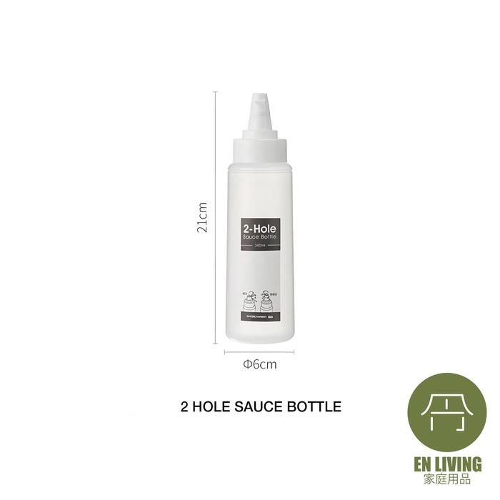 Gambar EN LIVING 2 Hole Sauce Bottle 340ml / Botol Saos / Botol Kecap - SAUCE BOTTLE dari EN LIVING undefined Tokopedia