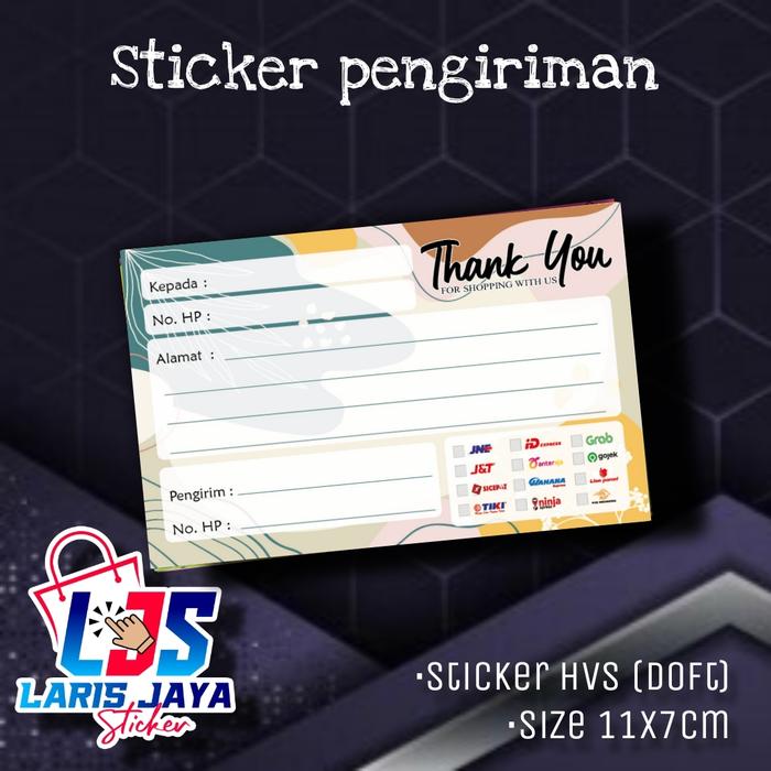 Gambar stiker pengiriman/stiker label pengiriman olshop-Terbaru 3 - NO.1 dari Larisjaya sticker 88 undefined Tokopedia