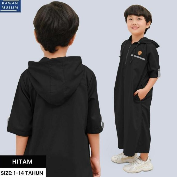 Gambar Jubah Muslim Gamis Anak Laki Baju Koko Hood Laki Laki Warna Maroon - Hitam, 13&14 TAHUN dari sonyrege undefined Tokopedia