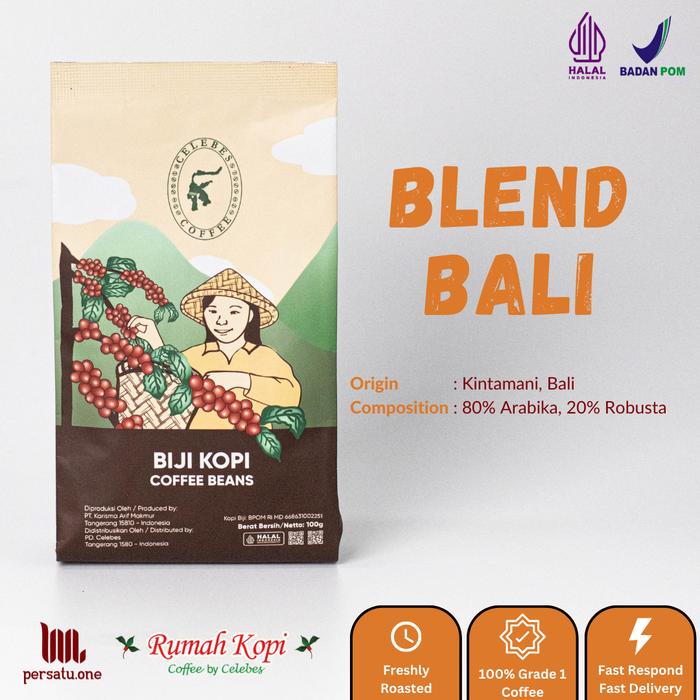Gambar [CELEBES COFFEE] Kopi Blend Bali Bubuk/Biji/Espresso 250 gram dari Persatu.one undefined Tokopedia