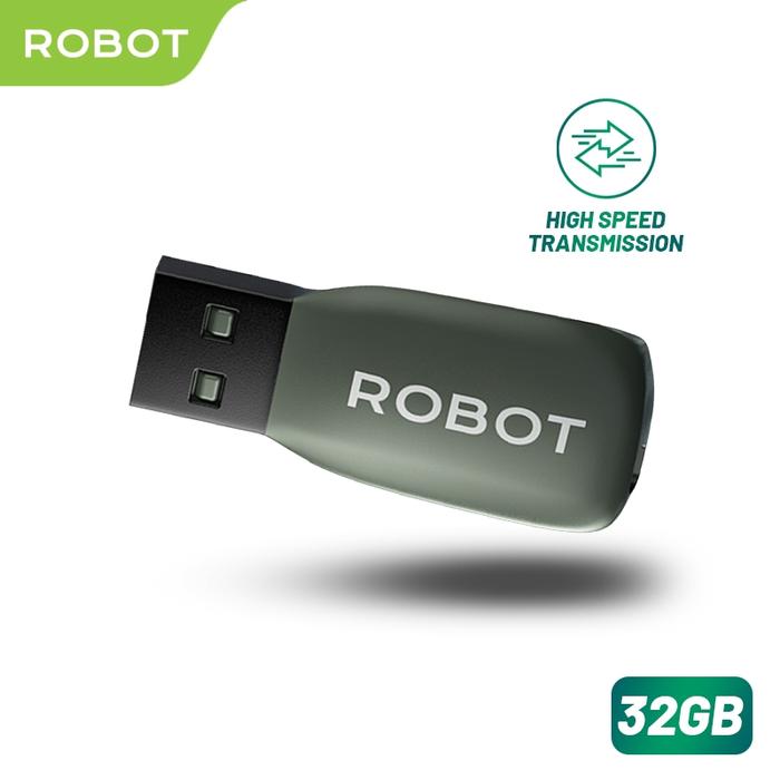 Gambar ROBOT USB Flashdisk 16GB 32GB RMF616/RMF632 All Metal High Speed - 32GB Green dari ROBOT Audio Indonesia undefined Tokopedia