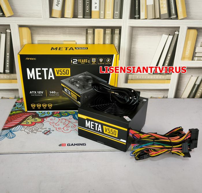 Gambar PSU Antec META V550 550W (Efficiency 80%) Power Supply 550W Silent dari Lisensiantivirus undefined Tokopedia