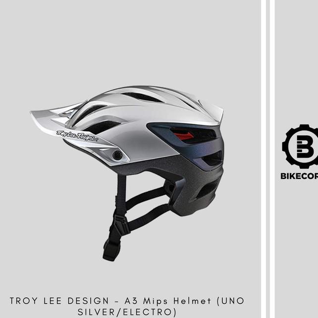 Gambar ZL TROY LEE DESIGN - A3 Mips Helmet (UNO SILVER/ELECTRO) - XS/SM dari Al Huzaifah id undefined Tokopedia