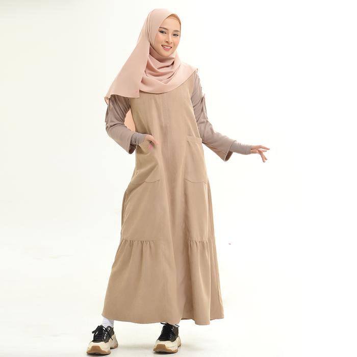 Gambar Bani Batuta - Gamis Dresslim Lengan Panjang Dara Lumina Exclusive - Mocca, M dari MOT.Fashionid undefined Tokopedia