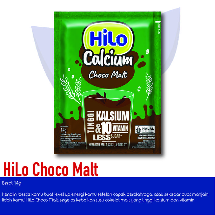 Gambar HiLo Calcium Choco Malt 14 gr 1 Renceng / 10 Sachet dari RPD OnlineShop Tangerang undefined Tokopedia