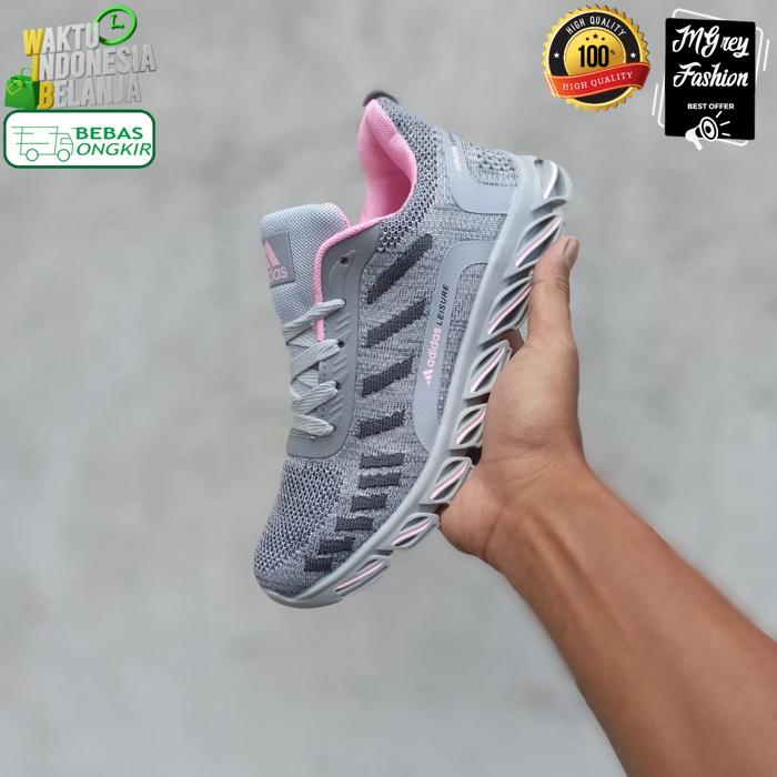 Gambar Sepatu Olahraga Wanita AddsSpringblade Import Running Aerobic Senam - Abu Pink, 37 dari MGrey fashion collection undefined Tokopedia