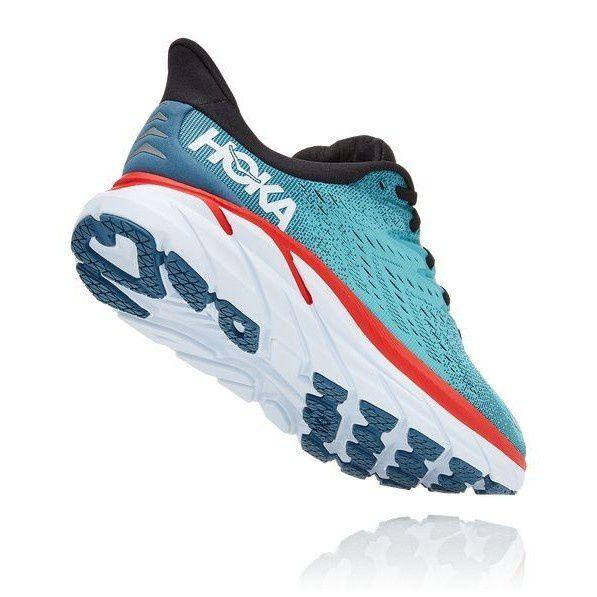 Gambar Hoka One One Clifton 8 Wide Mens Running Blue Strip Red Original - Blue Red, 44 dari Dagelstore.id undefined Tokopedia