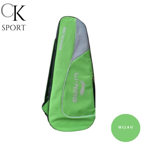Gambar Tas raket badminton bulutangkis 3 ruang new termurah - 2r jaring hijau dari Markasroy undefined Tokopedia