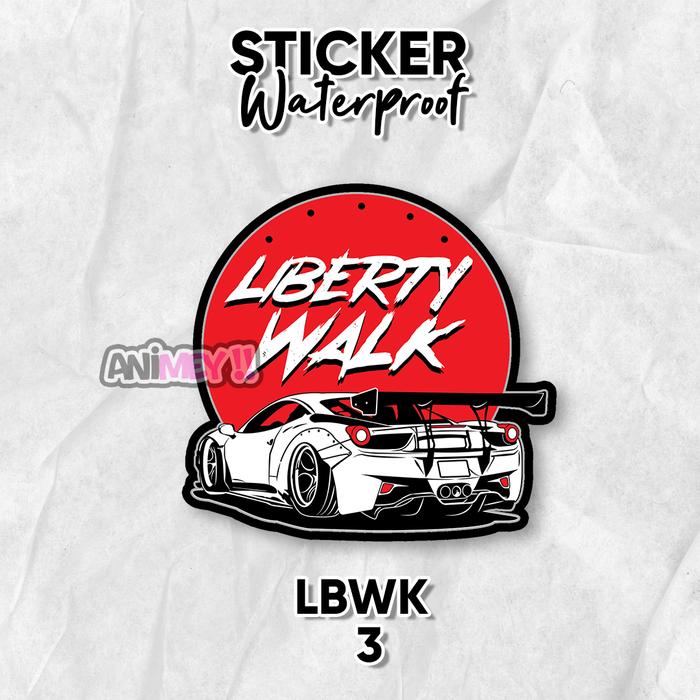 Gambar Stiker LBWK Logo / Sticker Liberty Walk / Stiker JDM - 3 dari ANIMEY hobbies undefined Tokopedia