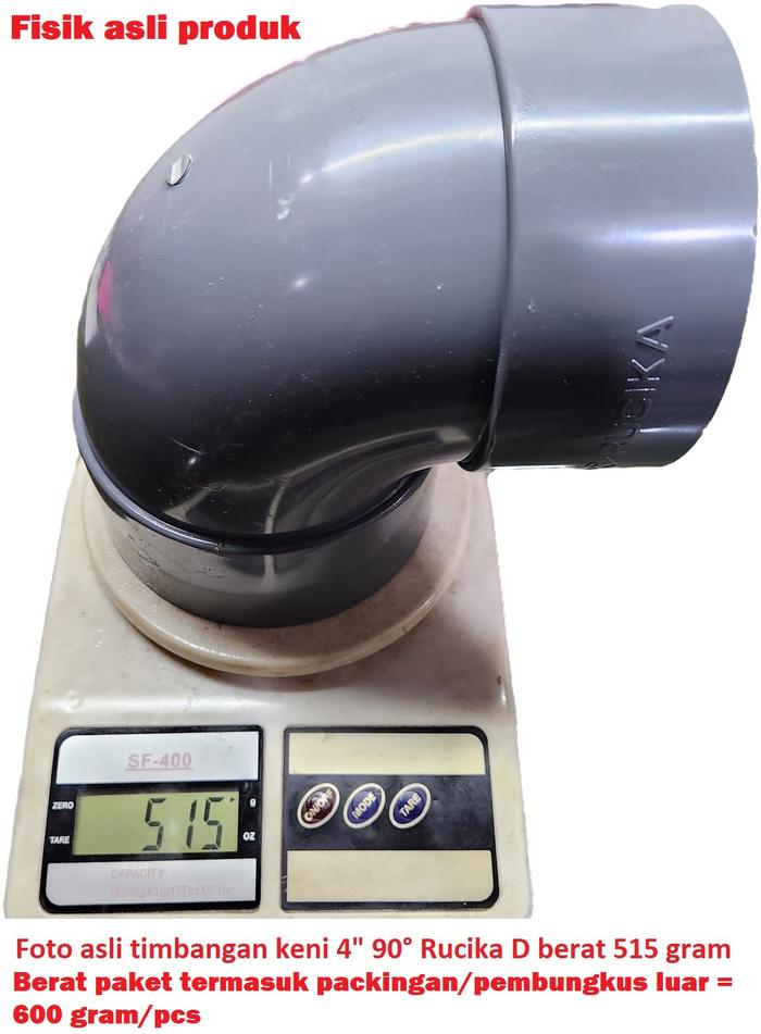 Gambar Knee knie Keni 4" 4 inch elbow 90 derajat PVC pipa siku L ada D dan AW - Ruc D tipis 4" dari Indosolarpower undefined Tokopedia