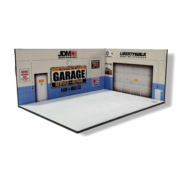 Gambar Liberty Walk JDM Pola Diorama Garasi service papercraft skala 1/64 Slime Kit - pola+karton dari TrafficShop undefined Tokopedia