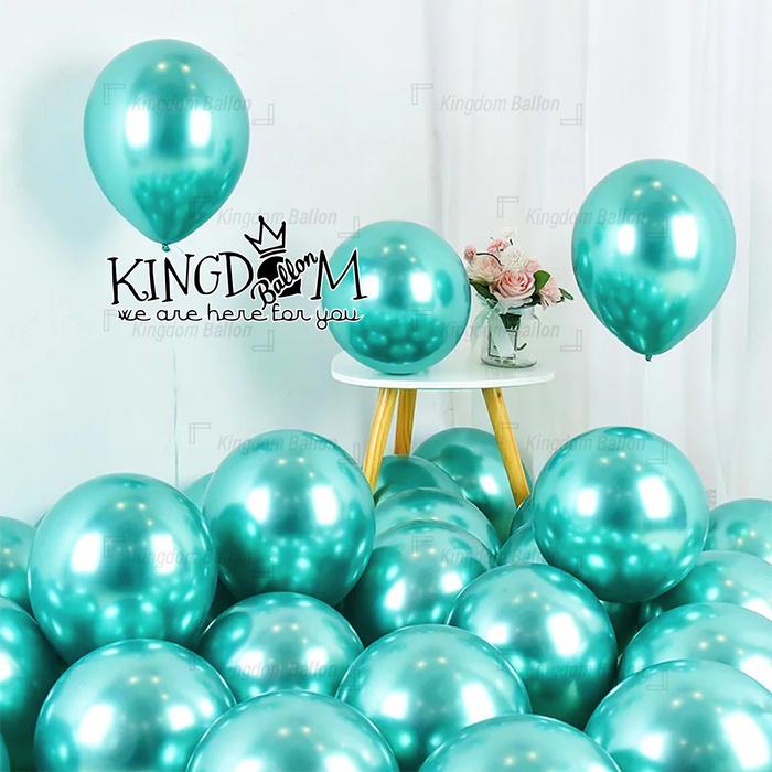 Gambar Balon Latex Chrome / Balon Metalik Chrome / Metalic Ballons Chrome - Hijau dari kingdom balLon undefined Tokopedia