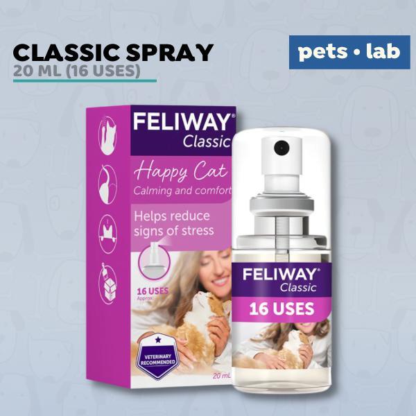 Gambar Feliway Classic Spray Calming Travel Cat Kucing Stress Anxiety Marking dari Pets Lab undefined Tokopedia