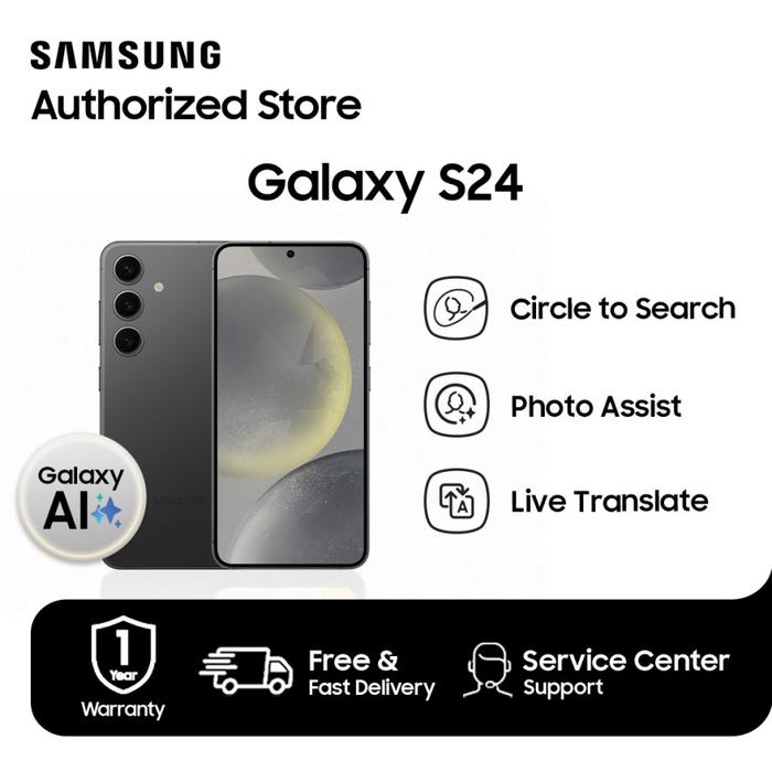 Gambar Samsung Galaxy S24 5G 8/256GB - Onyx Black dari Rejodadi - Samsung Authorized undefined Tokopedia