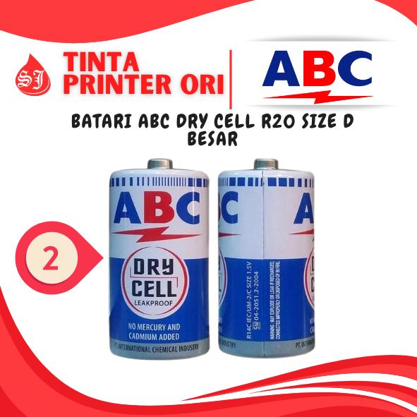 Gambar Baterai ABC Sedang Size D / R20 Ukuran Besar (2 Pcs) Original dari TINTA ORIGINAL SJC_NEW undefined Tokopedia