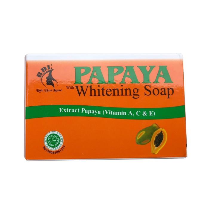 Gambar RDL Papaya Whitening Soap 135gr - Sabun Pepaya Halal BPOM - Hijau dari ElysiaIndonesia undefined Tokopedia