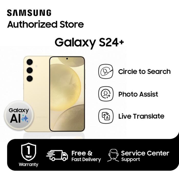 Gambar Samsung Galaxy S24 Plus 5G 12/512GB - Amber Yellow dari Rejodadi - Samsung Authorized undefined Tokopedia
