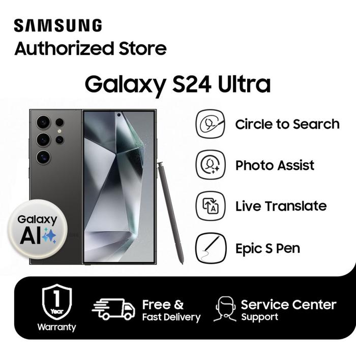 Gambar Samsung Galaxy S24 Ultra 5G 12/256GB - Titanium Black dari Rejodadi - Samsung Authorized undefined Tokopedia
