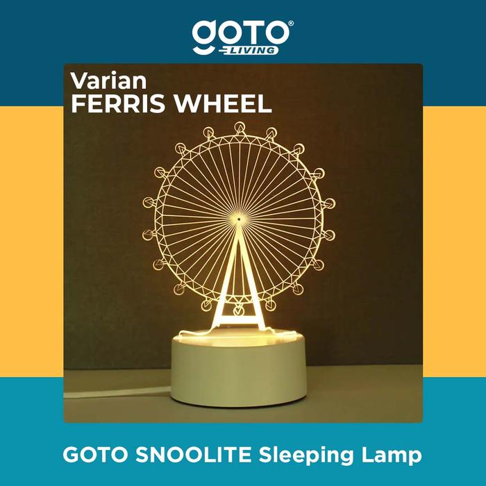 Gambar Goto Snoolite Lampu Tidur Karakter Aesthetic Hiasan Dekorasi Kamar LED - FERRIS WHEEL dari Goto.Indonesia undefined Tokopedia
