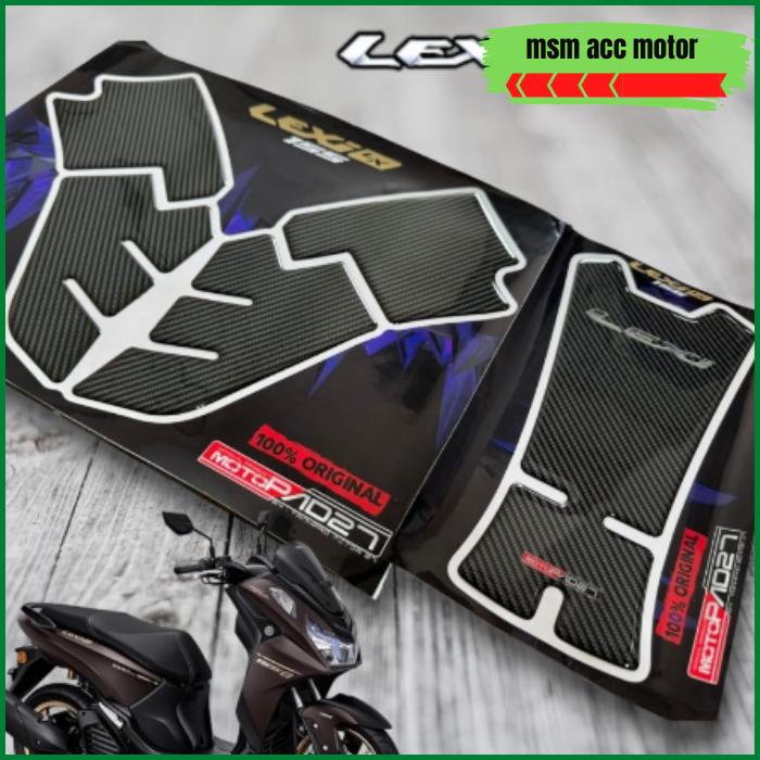 Gambar Stiker Timbul Premium Deckpad Dekpad Depan Lexi Lx 155 2024 2025 2026 - Hitam dari dands acc motor undefined Tokopedia