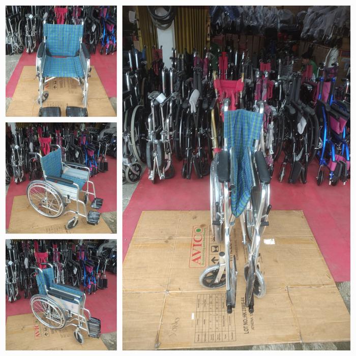 Gambar Kursi roda bekas - jok biru dari Alkes depok2 undefined Tokopedia