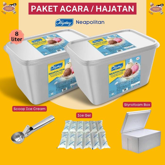 Gambar Paket Es Krim JoyDay Untuk Acara Pernikahan Hajatan dan Ulang Tahun dari Hedon Fresh undefined Tokopedia