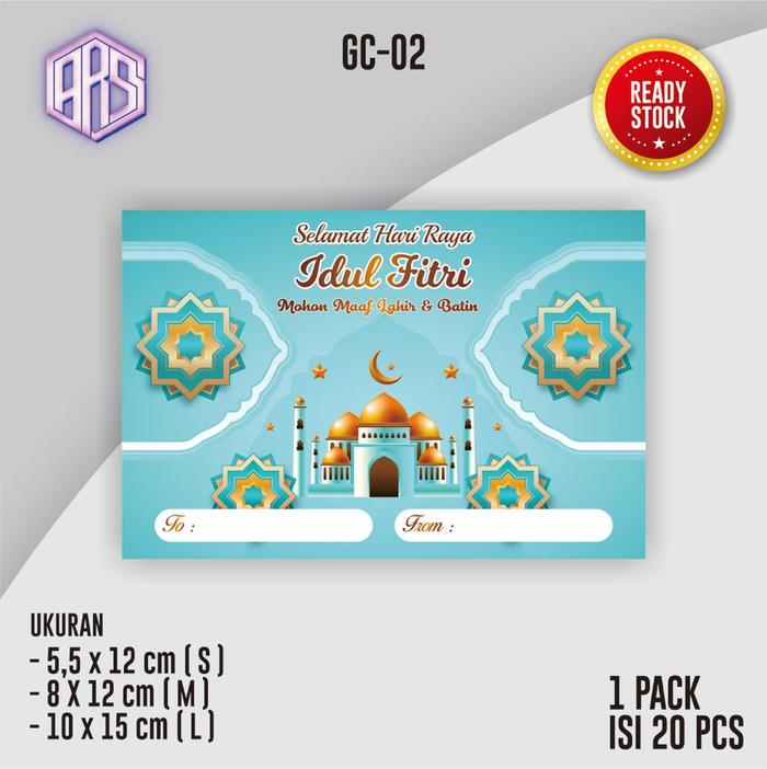 Gambar (20pcs) Greeting Card Idul Fitri Kartu Ucapan Lebaran Gift Card Ramada - GC-02, S dari ARSHOMEPRINTING undefined Tokopedia