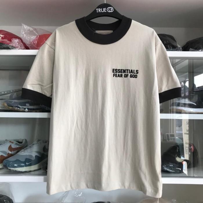 Gambar Fear Of God Essentials Kids Ringer T-Shirt 100% Original Original Best - WHEAT, XL dari Santi Olss undefined Tokopedia