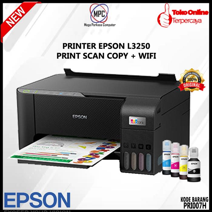 Gambar PRINTER EPSON L3250 Print Copy Scan WiFi dari Mega Perkasa Computer & King undefined Tokopedia
