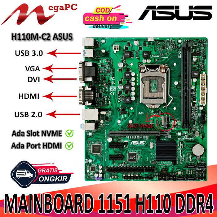 Gambar Mainboard Lga 1151 H110 DDR4 Asus/Gigabyte - ASUS NVME dari Mega Pc Komputer undefined Tokopedia