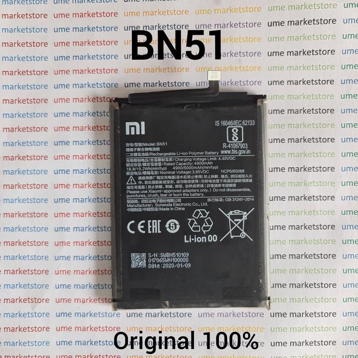 Gambar BATERAI XIAOMI REDMI 8 / 8A/ 8 PRO BATTERY BATRE BATERE  ORIGINAL 100% dari ume marketstore undefined Tokopedia