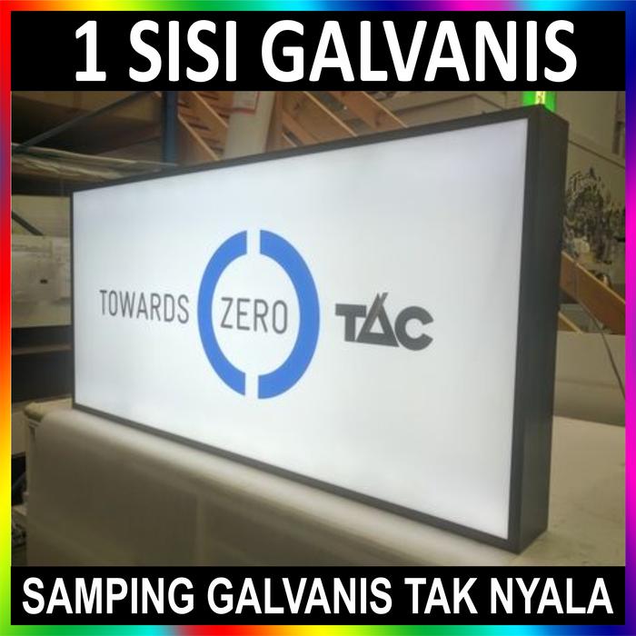 Gambar Neon Box Kotak 1 & 2 Sisi Acrylic PVC LED Free Design Murah Meriah - Galvanis 1 Sisi, 100CM x 100CM dari AcrylicWorks undefined Tokopedia