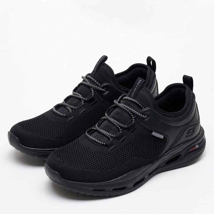 SKECHERS PRIA ARCH FIT ORVAN MEN'S SNEAKERS SHOES BLACK ORIGINAL 42